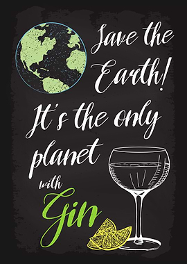 Save Earth Gin and Tonic