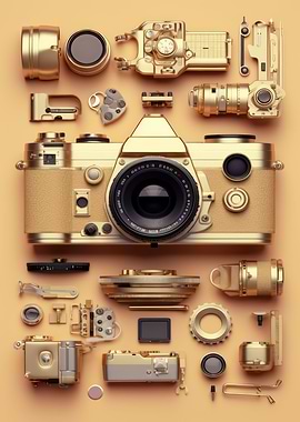 Knolling Camera Gear