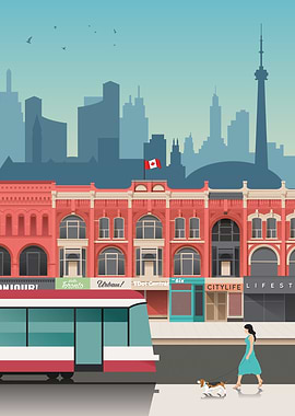 Toronto Travel Print