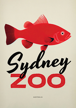 Sydney Zoo Redfish Poster