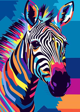 Zebra Animal Pop Art
