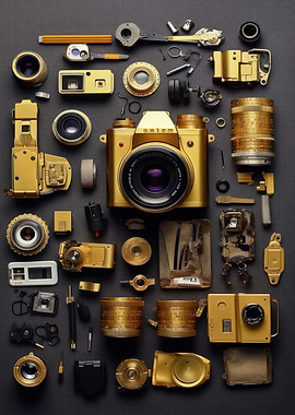 Knolling Camera Gear