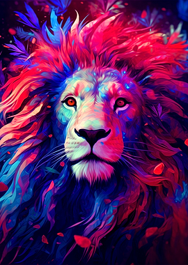 Colorful Lion