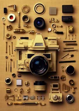 Knolling Camera Gear