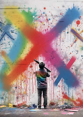 Colorful Graffiti Artist