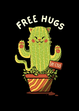 Catctus Free Hugs Cats