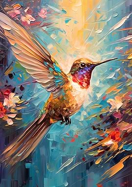 Humming Bird Abstract