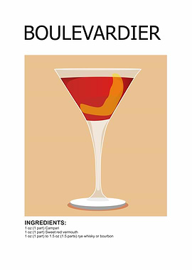 cocktail drink poster
