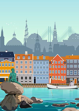 Copenhagen Travel Print