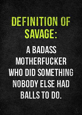 Savage Definition Quotes