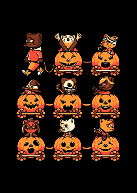 9 Lives Cat Halloween