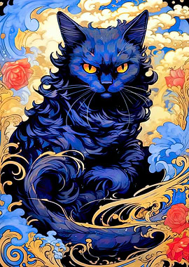 Whiskered Serenity cat