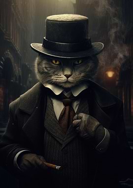 Mafia Mobster Cat Meme