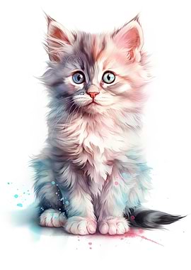 American Curl Baby Kitten