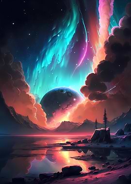 Aurora Glow Planet