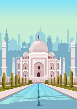 Taj Mahal Travel Print