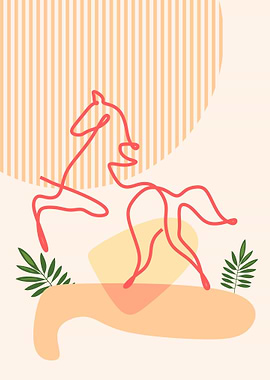 Line art animal minimalist