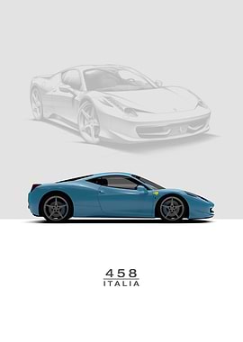 Ferrari 458 Italia Blue