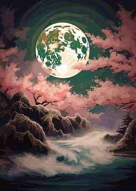 Cherry Blossom Japan Art