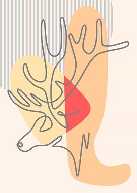 Line art animal minimalist