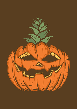 Halloween Pineapple Pumpki