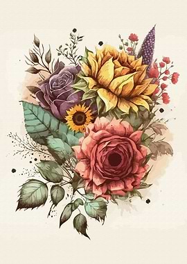 Painting about flowers