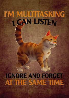 cat with funny quotes