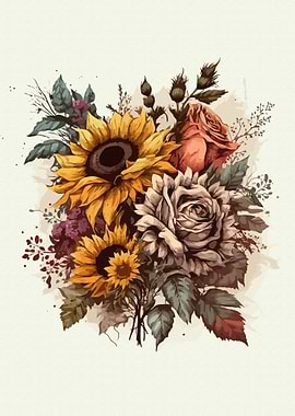 Painting about flowers