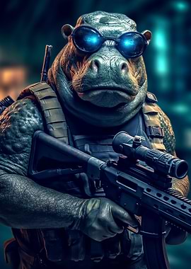 Soldier Hippo
