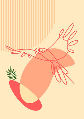 Line art animal minimalist