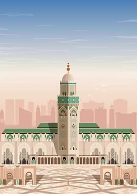 Casablanca Travel Print