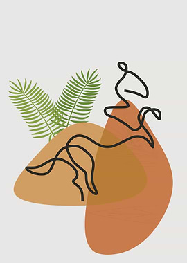 Line art animal minimalist