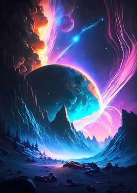 Stream Of Aurora Planet