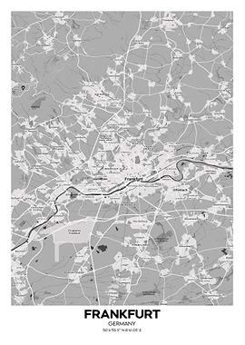 Frankfurt Germany map