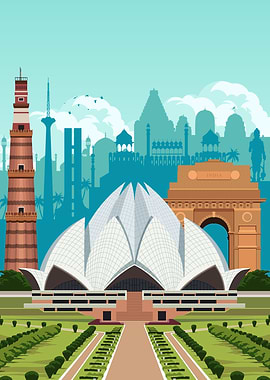 New Delhi Travel Print