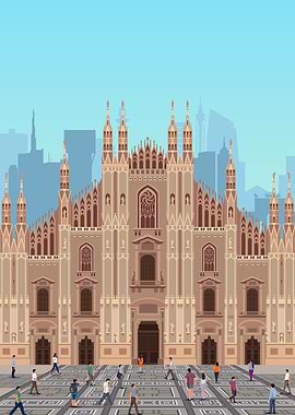 Milan Travel Print