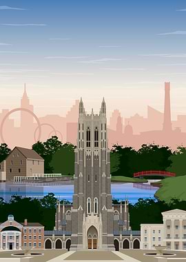Raleigh Travel Print