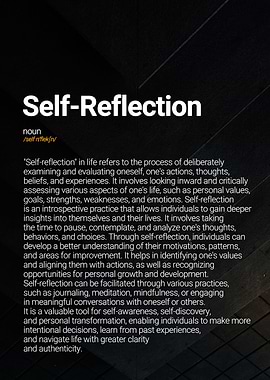 Self Reflection