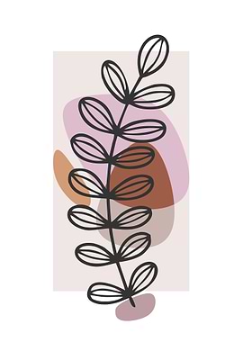 aesthetic abstract plant