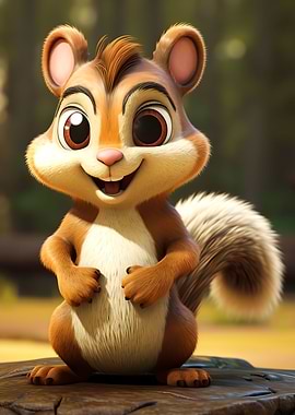 Cute chipmunk