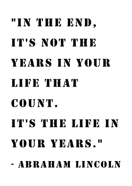 the life in your years