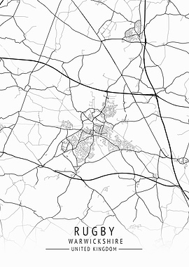 Rugby UK City Map