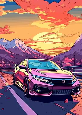 Hond Civic Car Minimalist