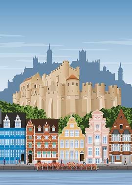 Ghent Travel Print