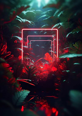 Forest Abstract Squares