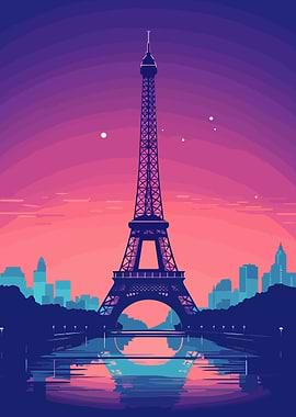 Paris Synthwave Retro