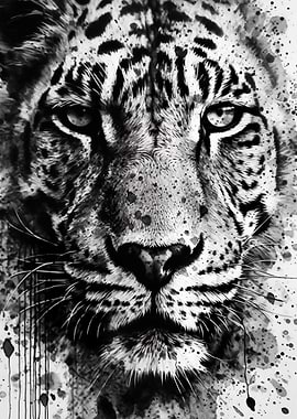 Black And White Tiger