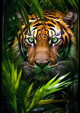 a tiger in jungle