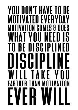 Discipline vs Motivation