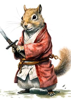Samurai squirrel